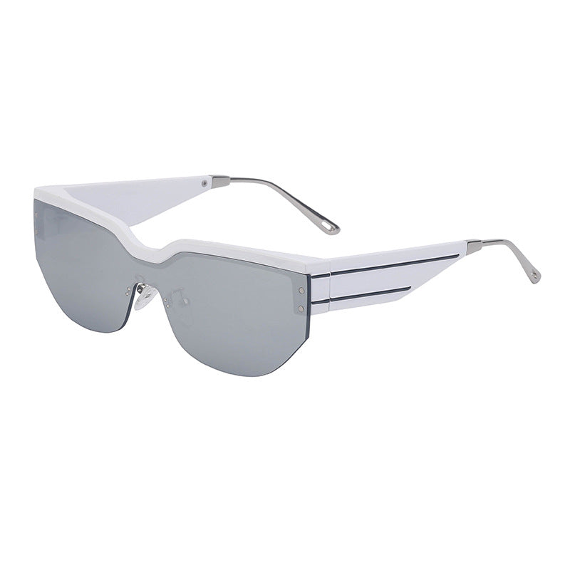 Wholesale Five Star Coating Square Frame PC Sunglasses